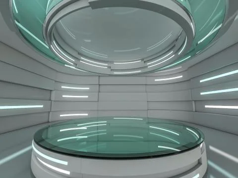 Abstract modern architecture background. 3D Stock Illustration