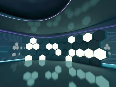 Abstract modern architecture background. 3D Stock Illustration