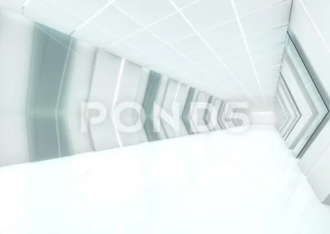 Abstract modern architecture background. 3D rendering Illustration