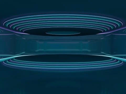 Abstract modern architecture background. 3D Stock Illustration