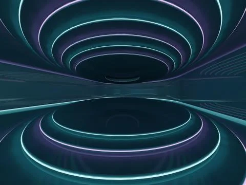 Abstract modern architecture background. 3D Stock Illustration