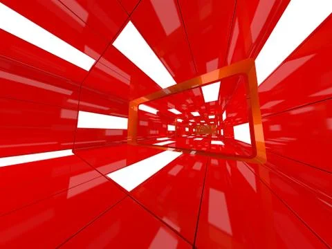 Abstract modern architecture background. 3D rendering Stock Illustration