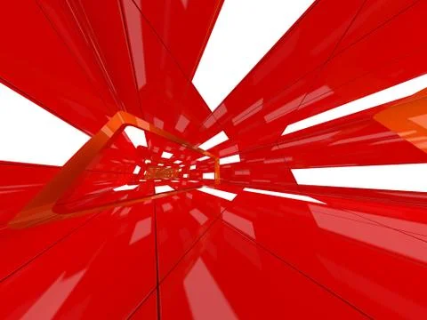 Abstract modern architecture background. 3D rendering Stock Illustration