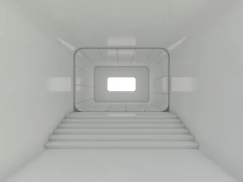 Abstract modern architecture background. 3D Stock Illustration