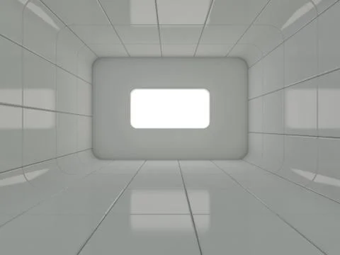 Abstract modern architecture background. 3D Stock Illustration