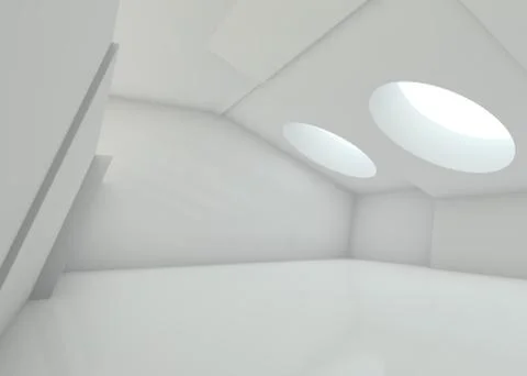 Abstract modern architecture background. 3D Stock Illustration