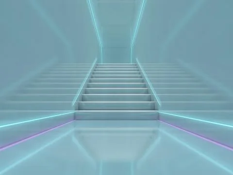 Abstract modern architecture background. 3D rendering Stock Illustration