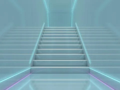 Abstract modern architecture background. 3D rendering Stock Illustration