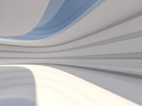 Abstract modern architecture background. 3D Stock Illustration