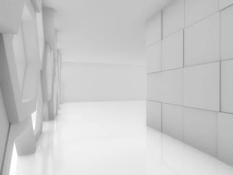 Abstract modern architecture background. 3D Stock Illustration