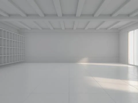 Abstract modern architecture background. 3D Stock Illustration