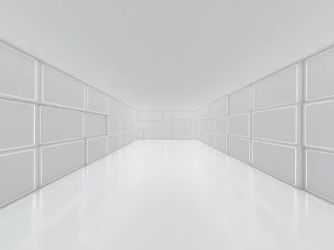 Abstract modern architecture background. 3D Stock Illustration