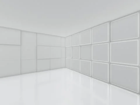 Abstract modern architecture background. 3D Stock Illustration