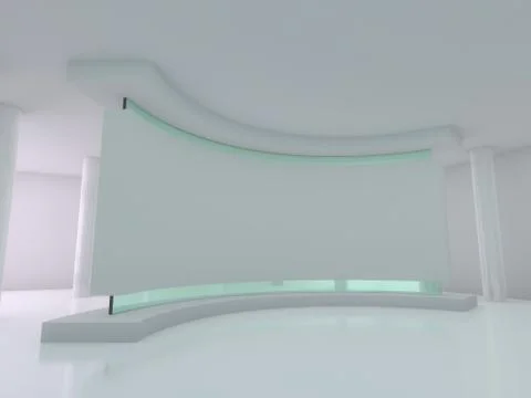 Abstract modern architecture background. 3D Stock Illustration