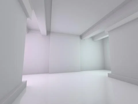 Abstract modern architecture background. 3D Stock Illustration