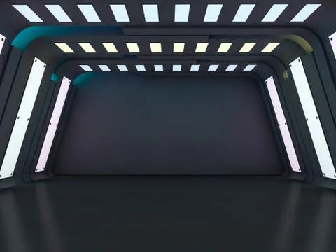 Abstract modern architecture background. 3D Stock Illustration