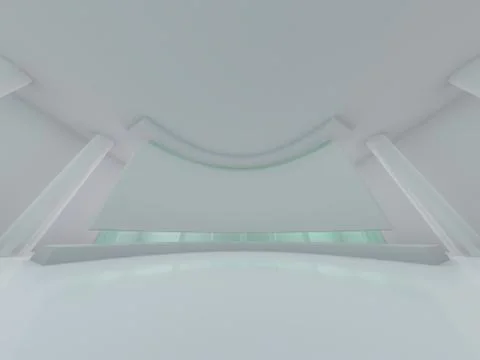 Abstract modern architecture background. 3D Stock Illustration