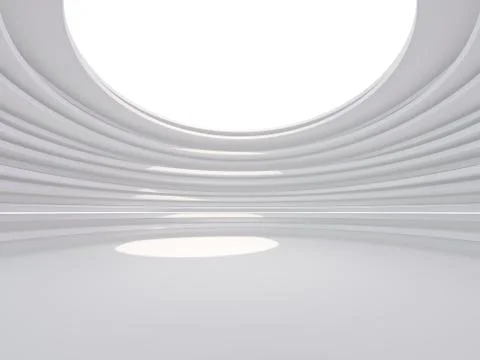 Abstract modern architecture background. 3D Stock Illustration