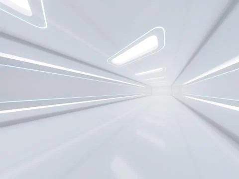 Abstract modern architecture background. 3D Stock Illustration