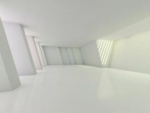 Abstract modern architecture background. 3D Illustrazione stock