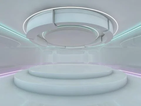 Abstract modern architecture background. 3D Stock Illustration