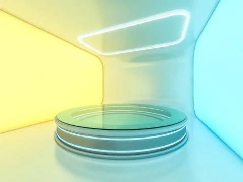 Abstract modern architecture background. 3D Stock Illustration