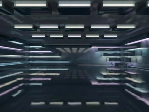 Abstract modern architecture background. 3D rendering Fotos de archivo