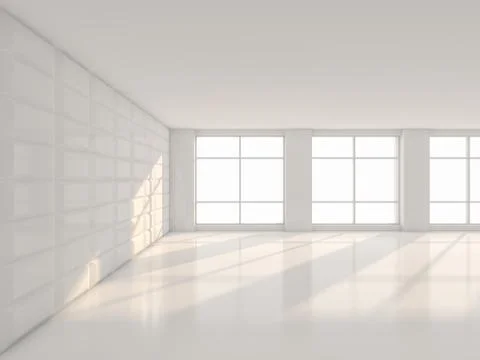 Abstract modern architecture background. 3D rendering Fotos de archivo