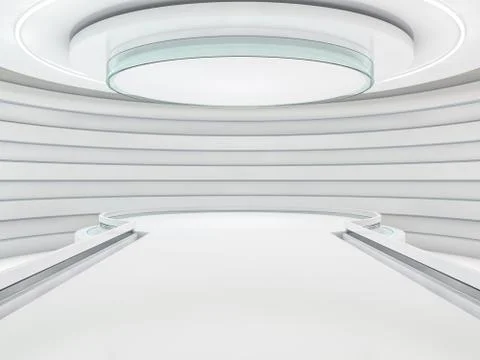 Abstract modern architecture background. 3D rendering Fotos de archivo