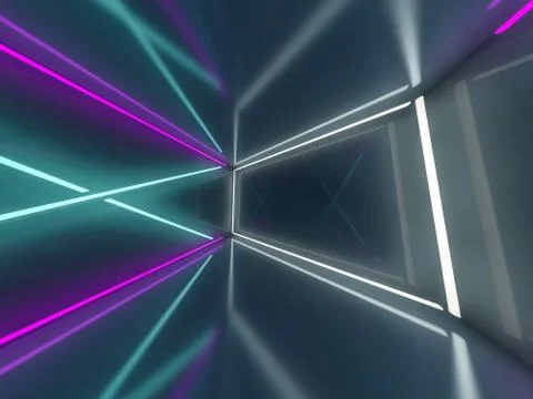 Abstract modern architecture background. 3D rendering Fotos de archivo