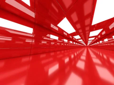 Abstract modern architecture background, empty open space interi Illustrazione stock