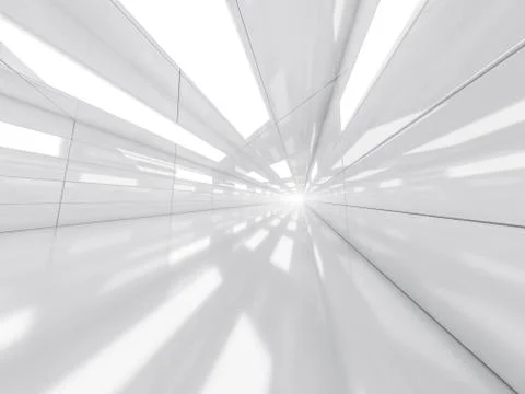 Abstract modern architecture background, empty white open space Stock Illustration