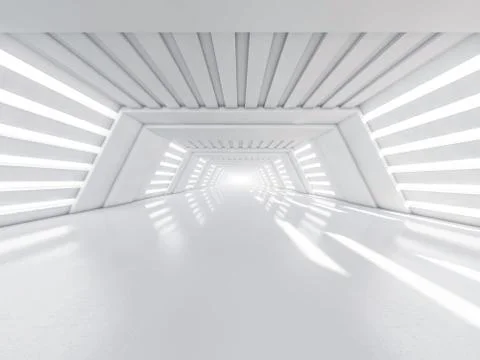 Abstract modern architecture background, empty white open space Stock Illustration