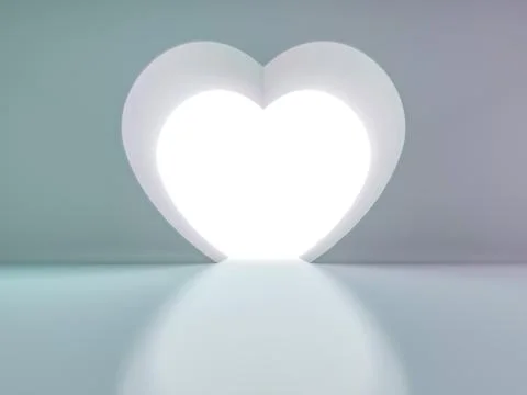 Abstract modern architecture background, empty open space interior. 3D Stock Illustration