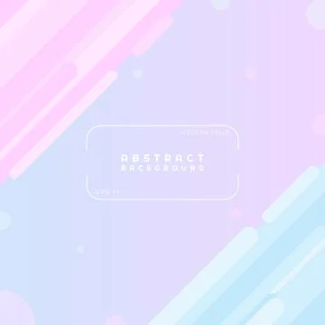 Abstract modern art background design colorful pastel geometric circle shape Stock Illustration