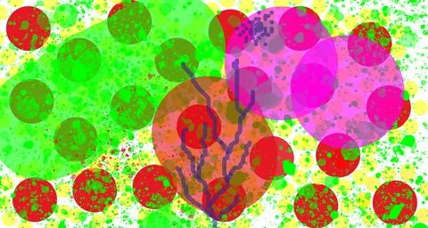Abstract modern art easter colors Stockillustratie