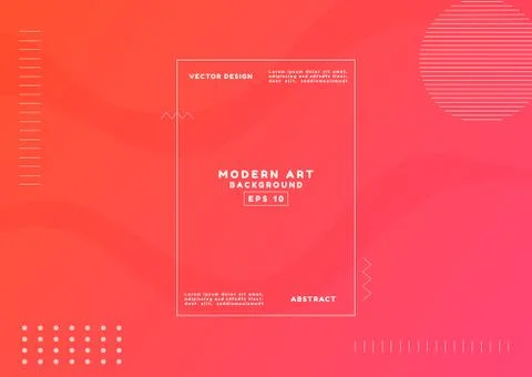 Abstract modern art fluid background line shape design halftone style with sp Stock Illustration
