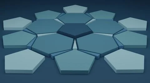 Abstract modern background, 3D rendering graphic design illustration Stock Illustration