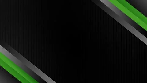 Abstract Modern Background with Black and Green Geometric Design Stock Illustration