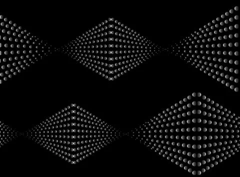Abstract modern background with circles, dots and triangles. Stock-Illustration