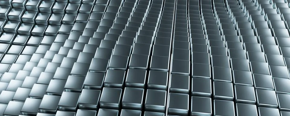 Abstract Modern Background. Clear pattern abstract background cube metallic.. Stock Photos