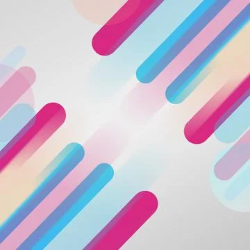 Abstract Modern Background with Colorful Rounded Diagonal Lines Stock Illustration