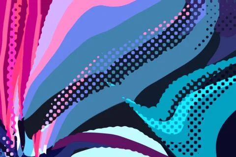 Abstract modern background. Creative colorful forms and shapes. Stockillustratie