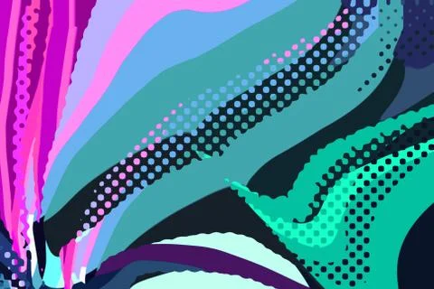 Abstract modern background. Creative colorful forms and shapes. Stock Illustration