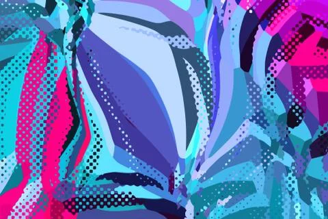 Abstract modern background. Creative colorful forms and shapes. Stock Illustration