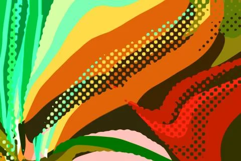 Abstract modern background. Creative colorful forms and shapes. Stock Illustration