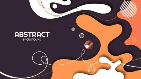 Abstract modern background with curved elements Stock Illustration