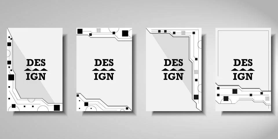 Abstract modern background of design. Technology template. Ilustração Stock