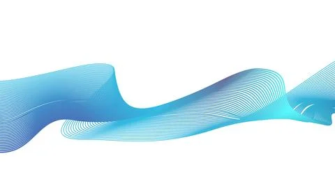 Abstract Modern background effect white and blue gradient lines Stockillustratie