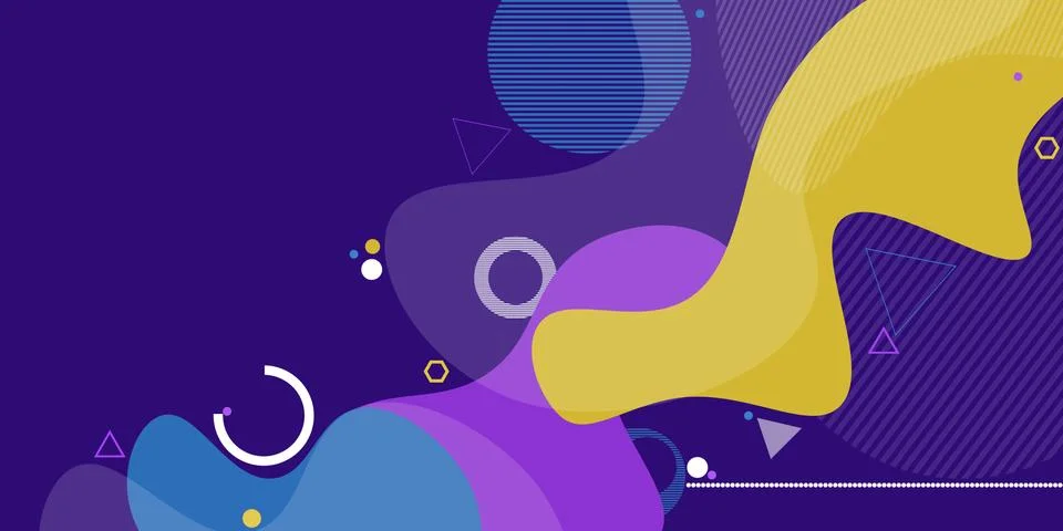 Abstract modern background elements dynamic fluid shapes Stock Illustration